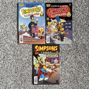 Lot Of 3 Simpsons Comics #214 Illustrated #13 #24